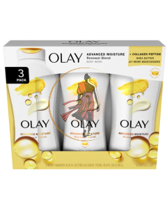 Olay Advanced Moisture Renewal Blend Body Wash, 23.6 oz, 3-pack